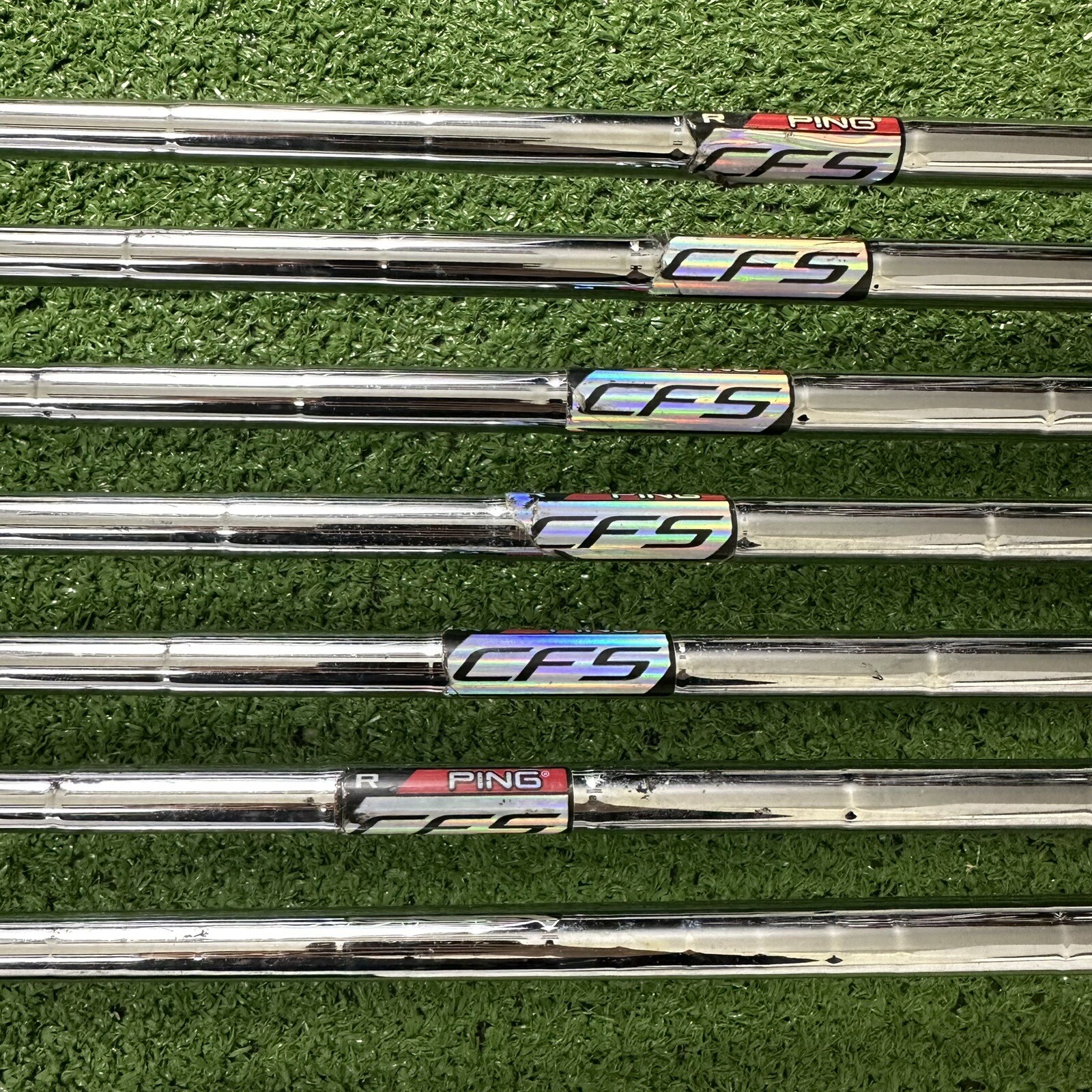 Ping i5 Iron Set 5PW UW Black Dot CFS Regular Flex RH +2” Long NEED