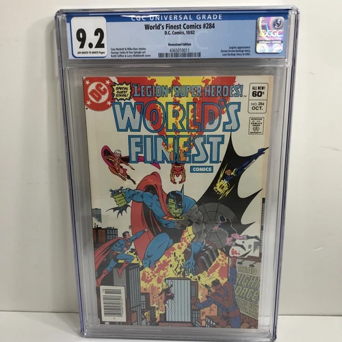 World's Finest 284 DC Comics 9.2 Newsstand CGC Graded Batman & Superman
