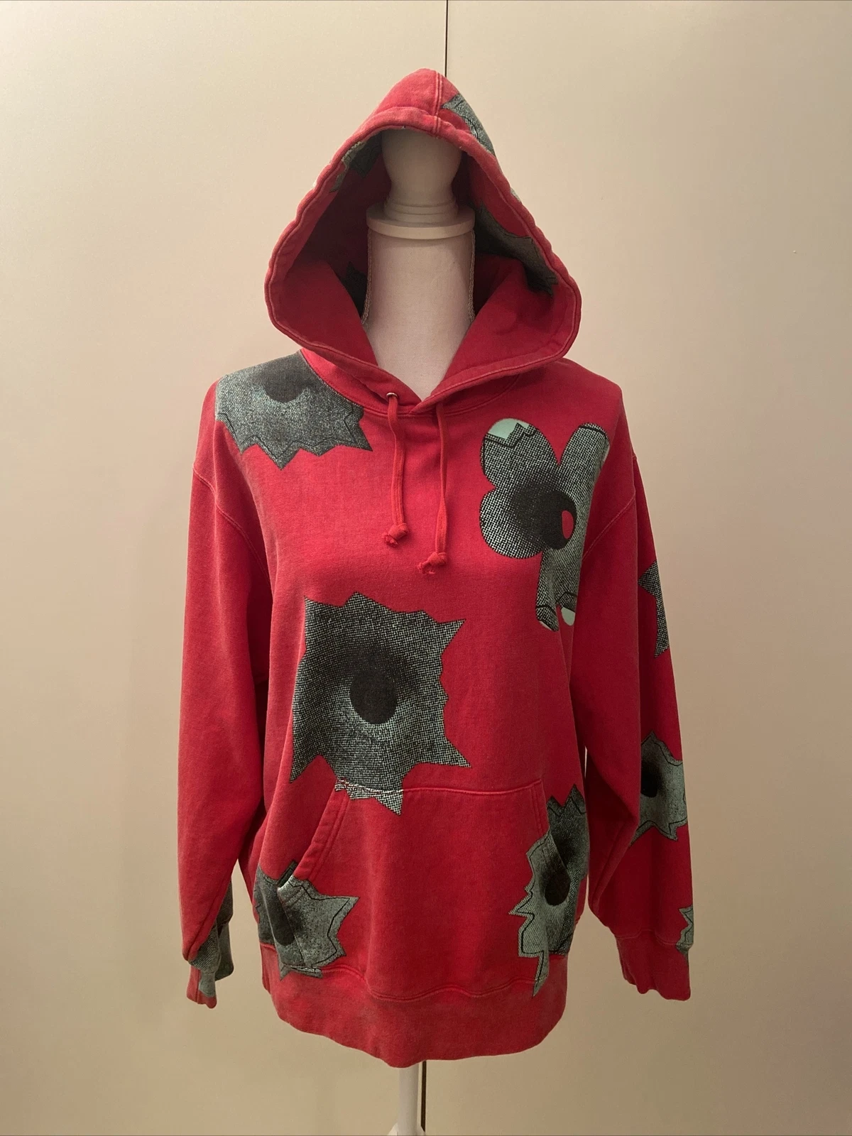 Sweat à capuche rouge suprême petit unisexe taille S