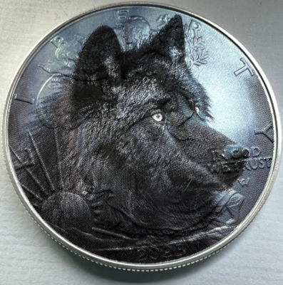 #ad Black Wolf American Silver Eagle 1oz .999 Silver Dollar Coin Limited Edition $87.77