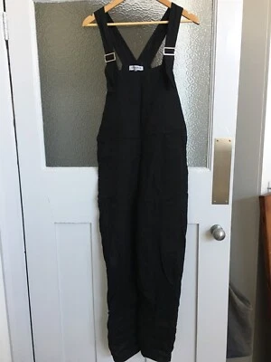 black linen overalls australia