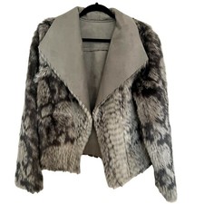 Marrakech Faux Fur Suede Reversible Coat Womens Never Worn