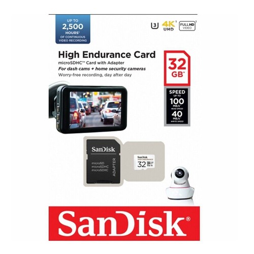 Micro SD Card SanDisk 32GB 64G 128G 256G High Max Endurance Dash Security Camera - Picture 2 of 14