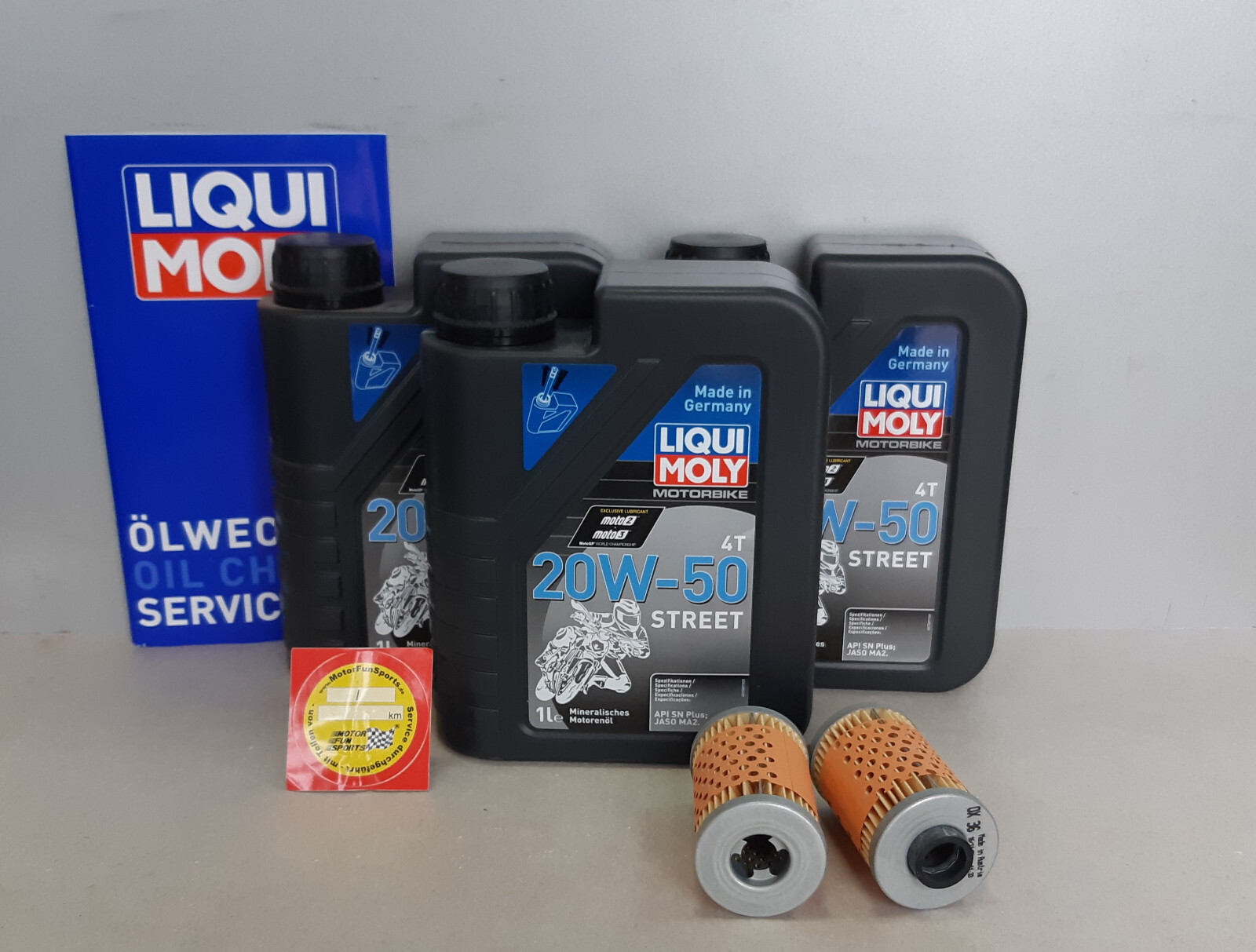 Oil Change Set BMW R 80 SZ Engine Oil Oil Filter Liqui Moly