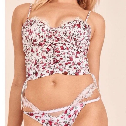 FOR LOVE AND LEMONS x VICTORIA’S SECRET BUSTIER TOP Melrose Bra Lingerie Corset - Bild 1 von 5
