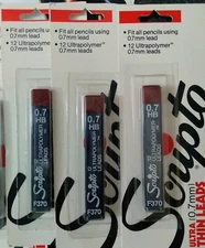 Three 3  Sealed Vintage Scripto 0.7 Ultra Thin Leads  - No. F379  Hanging Cards