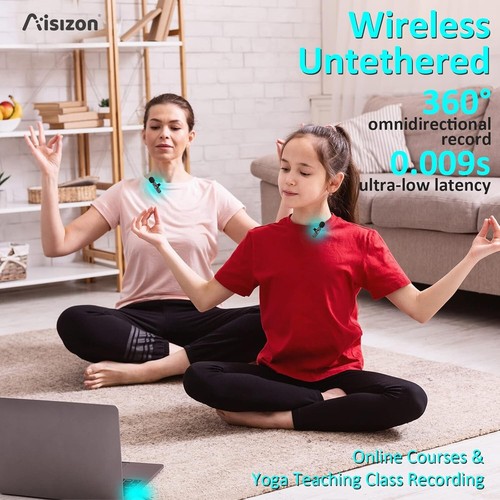 Dual Wireless Lavalier Microphone System - Compact Clip-On Mic for iPhone & iPad - Picture 7 of 8