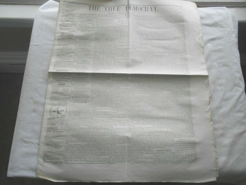 1846 LEWISTOWN PENNSYLVANIA Zeitung - DER WAHRE DEMOKRAT - Bild 4 von 10