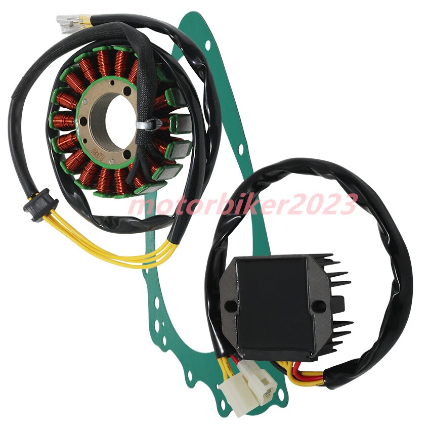 Rectificador de voltaje y junta para estator Suzuki GS500 GS500E 89-00 GS500ET 89-92 Foto 2 de 4