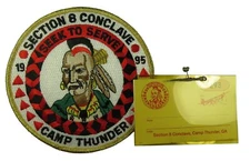 Ini-to Lodge 324 Flint River GA 1995 SR-8 Conclave w/pin Patch GMY Bdr (SA951)