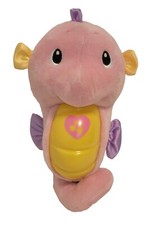 Fisher Price Soothe Glow Seahorse Pink Plush Child Toy Preowned Works See Pics