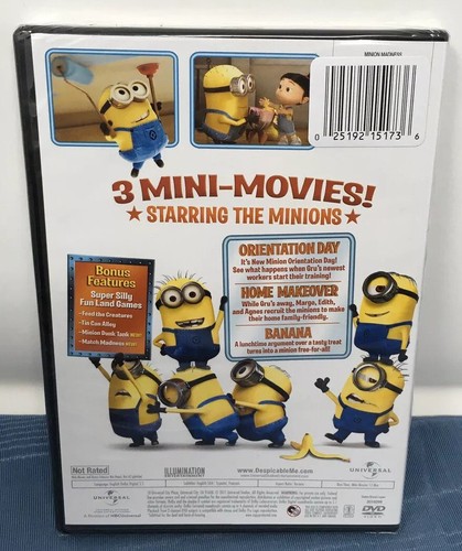 Despicable Me Presents Minion Madness: 3 Mini-Movies (New Sealed DVD) Free S & H - Picture 10 of 12