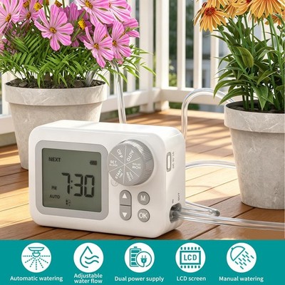 Automatic Garden Drip Irrigation Kit, Indoor Plant Watering System for Plants，h