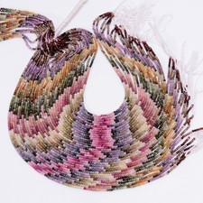 Multi Sapphire Gemstone Round Shape Faceted Beads 2.5X2.5mm Strand 12.5" UGB-908