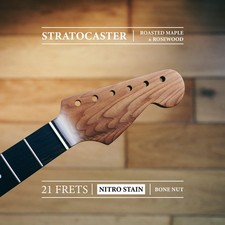 Collo Stratocaster - Acero tostato e palissandro | 21 tasti | finitura satinata nitro 