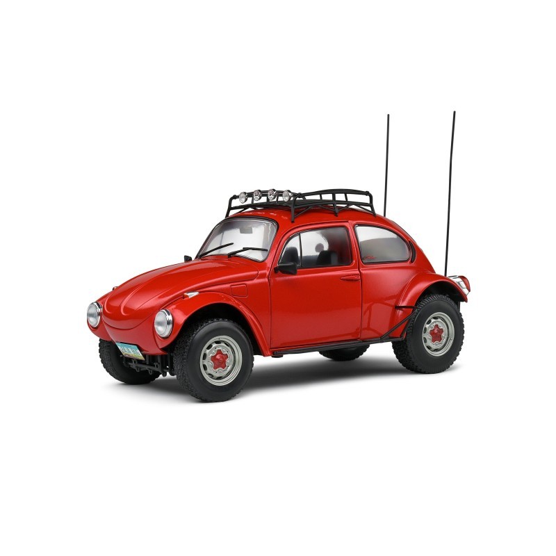 Voiture de collection VW Beetle Baja 1976 Solido 1/18 en métal injecté de haute précision rouge