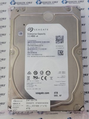 SEAGATE 4TB 3.5'' SAS HDD 7200 RPM ST4000NM0034, GRADE A, SKU 23798