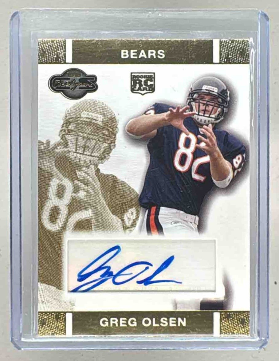 Greg Olsen Topps CO-Signers Rookie Autograph #RAGO Gold