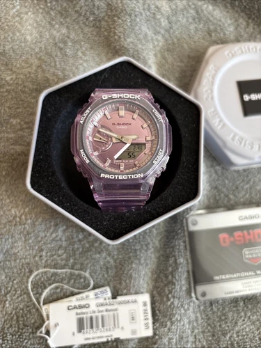 Casio G-Shock Limited Analog & Digital Translucent Pink Watch GMAS2100SK4A NM