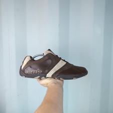 UK 10 - FCUK French Connection Brown Mens Vintage Trainers Shoes Y2K Brit pop