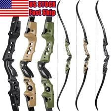 62" ILF Recurve Bow 25-60lbs Takedown 19'' Aluminum Riser Archery Hunting Shoot