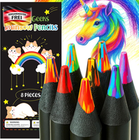 Kunst- Und Malstifte FüR Kinder 8Er Set Lebendige Regenbogenfarben Bruchfest