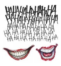 Suicide Squad Joker Costume Tattoo Kit Adult One Size