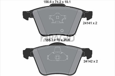 Bremsbelagsatz Scheibenbremse PAGID T1488N für VOLVO XC90 1 275 VAN AWD