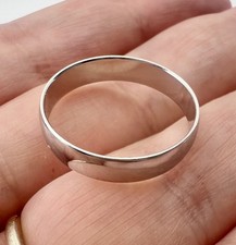 Vintage 18ct Wedding Band Ring Size P 1/2 | 2.67g Polished Stacker Ring