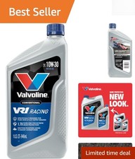 1 QT SAE 10W-30 VR1 Racing Motor Oil - Boost Horsepower and Protect Engines