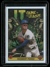 Hedbert Perez 2022 Bowman Chrome It Came to The League Milwaukee Brewers #ICFL-9