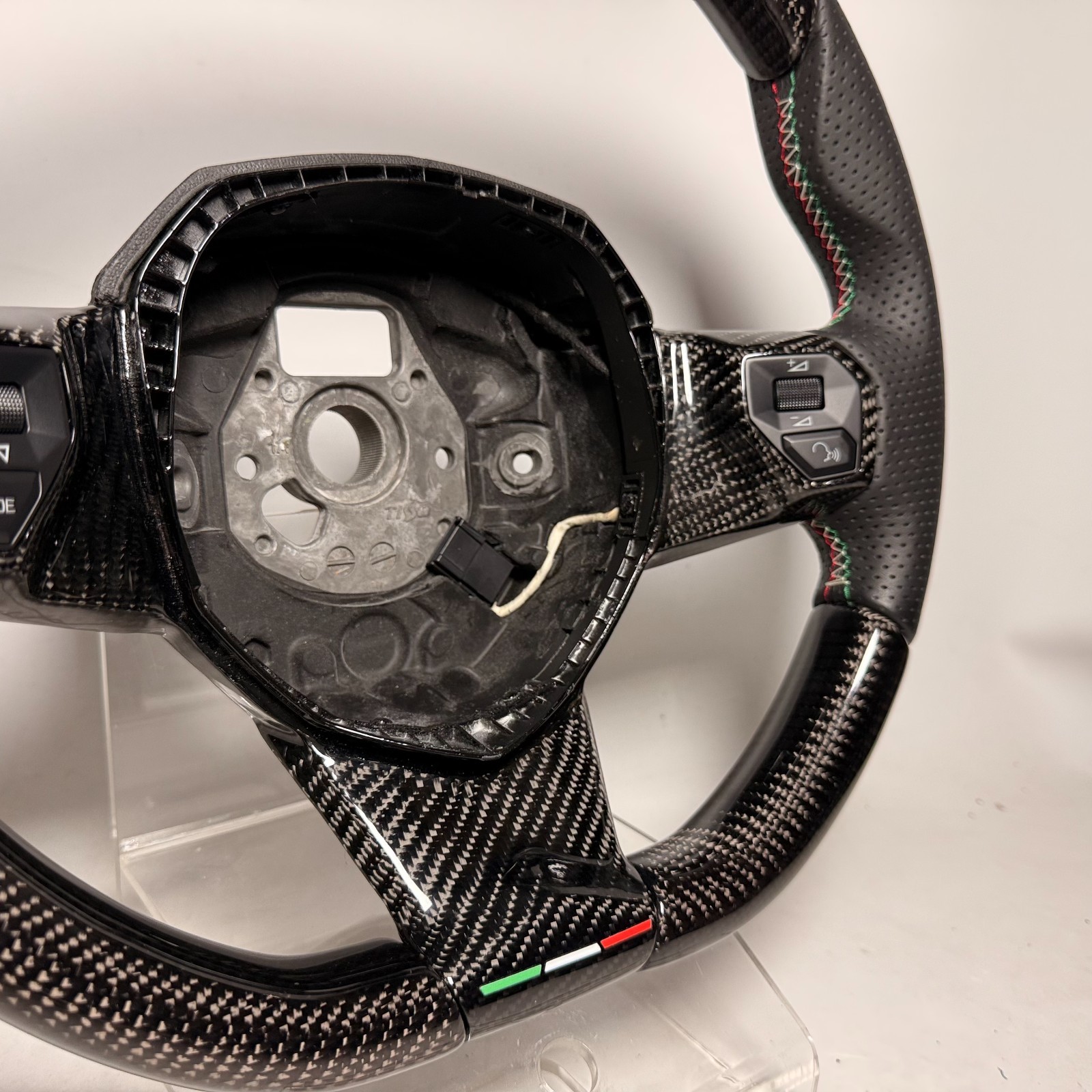 FULL Carbon steering wheel Lamborghini Aventador SV LP700 Leather Italian ring 2