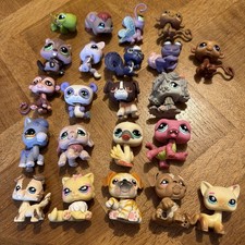 lot petshop chien /cigne  /colley Chat LPS Ancien Rare Authentique