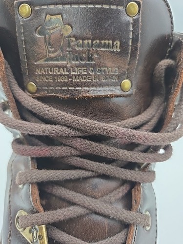 Panama Jack Schnürstiefel Schuhe Stiefeletten Größe 45 EU 11,5 US Braun Leder - Bild 6 von 8
