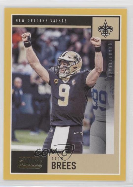2020 Score Gold Drew Brees #269 HOF 2qw
