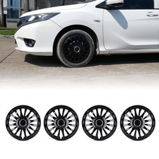 15 inch Wheel Covers Hubcaps ABS Black Lacquer Wheel Rim Covers