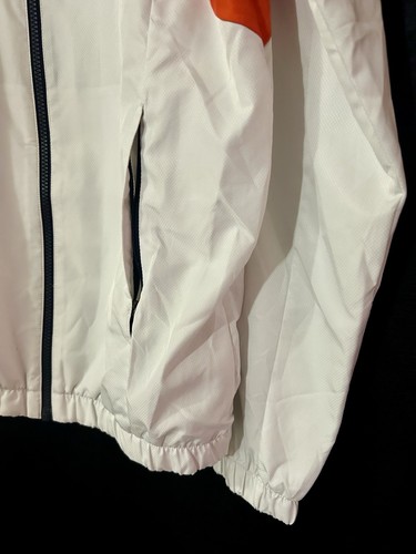 Lacoste Sport Track Jacket Mens Medium White/Red/ Blue - Pre Owned Condition! - Picture 6 of 9