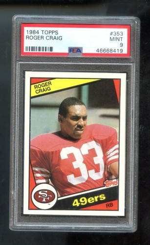 1984 Topps Roger Craig #353 card