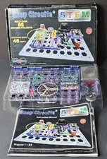 Snap Circuits Elenco STEM Circuit Build Set SC-STEM1 Over 85 Projects Complete