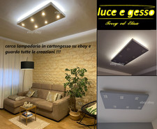 lampadario completo Cartongesso Controsoffitto Faretti E Led Personalizzabile