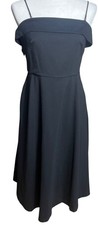 Banana Republic Dress Whimsygoth Fit Flare Strapless A-line Midi POCKETS Women 4