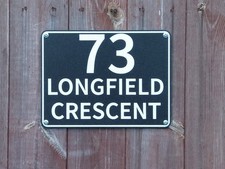 Personalised House Name Number Address Sign Door Plaque large flat 200x150x2.5mm