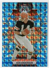 2023 Panini Mosaic #44 KEN ANDERSON 'REACTIVE BLUE PRIZM' CARD! BENGALS