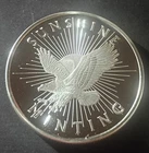 (1) Troy Ounce Sunshine Mint (.999 fine) Silver Round w/ Security Mintmark