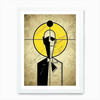 Man In Suit 2 Art Print Framed Wall Art Poster Canvas Print Picture