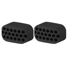 Jawline Exerciser for Men  Women - 2 Pcs Jaw Exerciser Face Slimmer - Black