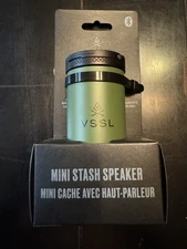VSSL Mini Stash bluetooth Speaker Green NWT metal storage