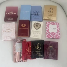 12 Luxury Designer Women Frag Samples Dolce Gabbana, Coach,Jimmy Choo,Kate Spade