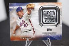 2021 Topps- Topps 70th Anniversary Manufactured Logo Patches Tom Seaver #70LP-TS