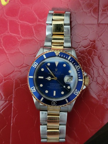 Rolex Oyster Perpetual Date Submariner 16613 Blue Superlative ...